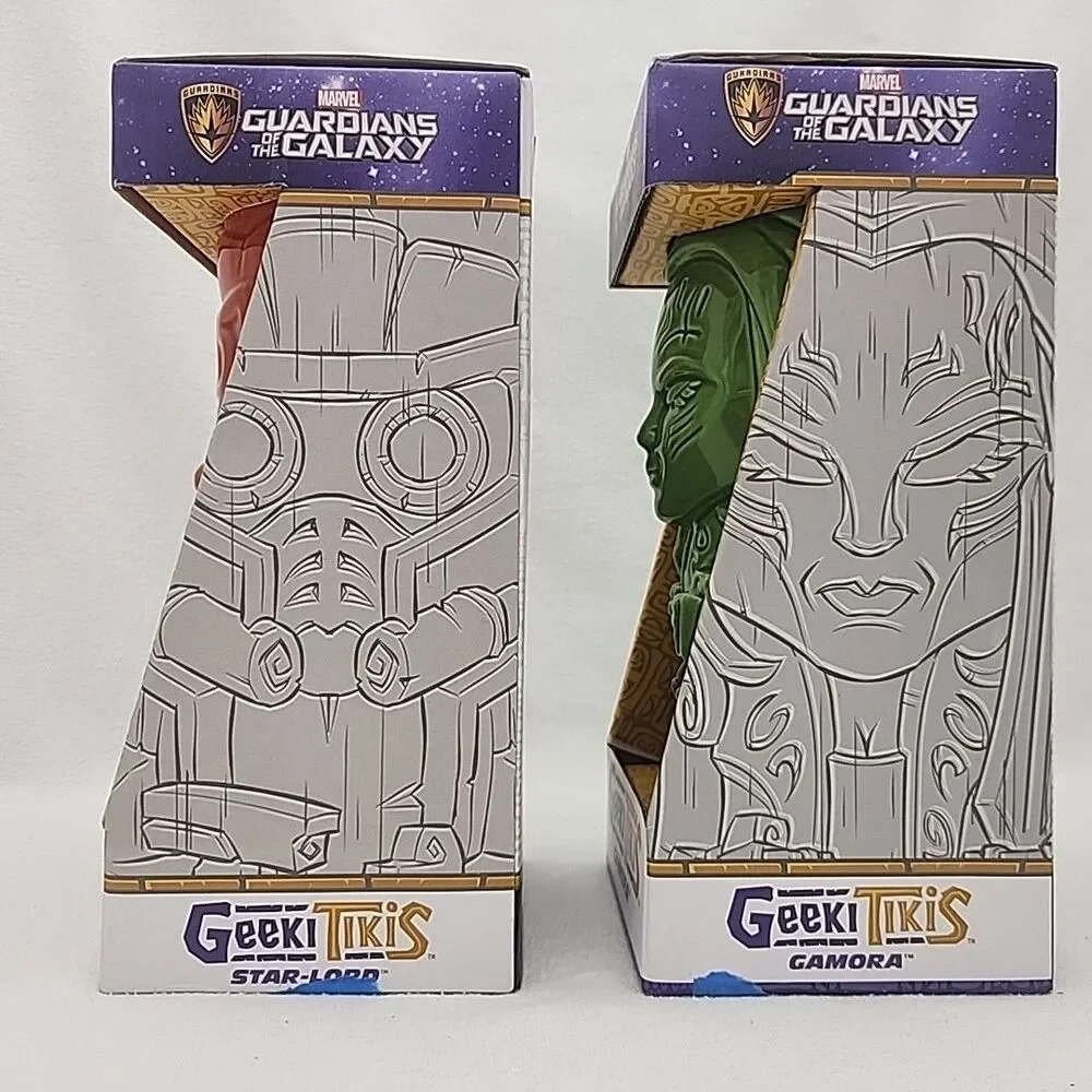 Mugs Geeki Tikis Tiki Guardians of the Galaxy Star-Lord & Gamora Ceramic 14 Oz